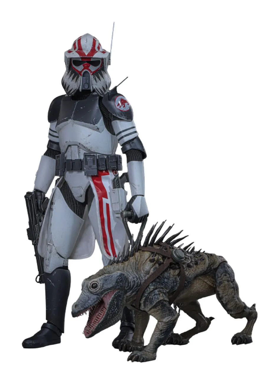 Hot Toys Sergeant Hound - Star Wars: The Clone Wars - TMS167 - 1/6 Scale Collectible Figure Horror Monster Standing Model
