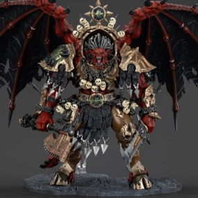 WARHAMMER World Eaters Angron Daemon Primarch of Khorne Molecular Structure Crystal Structure