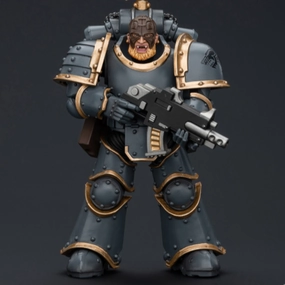 WARHAMMER Space Wolves Grey Slayer Pack Grey Slayer With Legion Vexilla Job Done