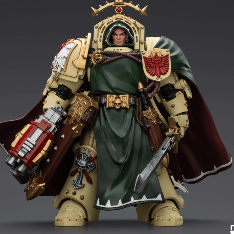 WARHAMMER Dark Angels Belial, Grand Master of The Deathwing with the Sword of Silence and Storm Bolter Bird Sculpture