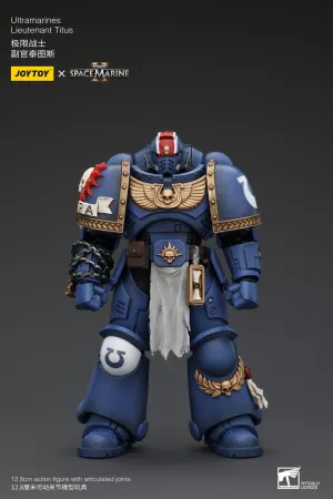 JOYTOY Warhammer 40K Ultramarines Lieutenant Titus 1/18 Action Figure Bluetooth enabled Vintage Hero