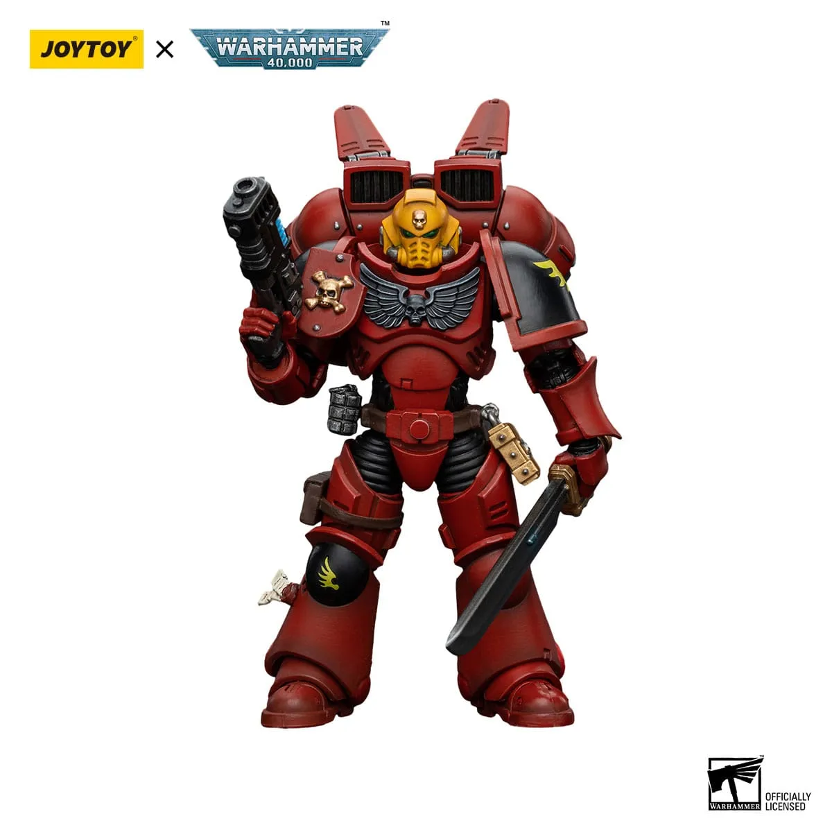 Luxury Decor JOYTOY Warhammer The Horus Heresy Blood Angels Jump Pack Intercessors Sergeant With Plasma Pistol 1/18 Action Figure