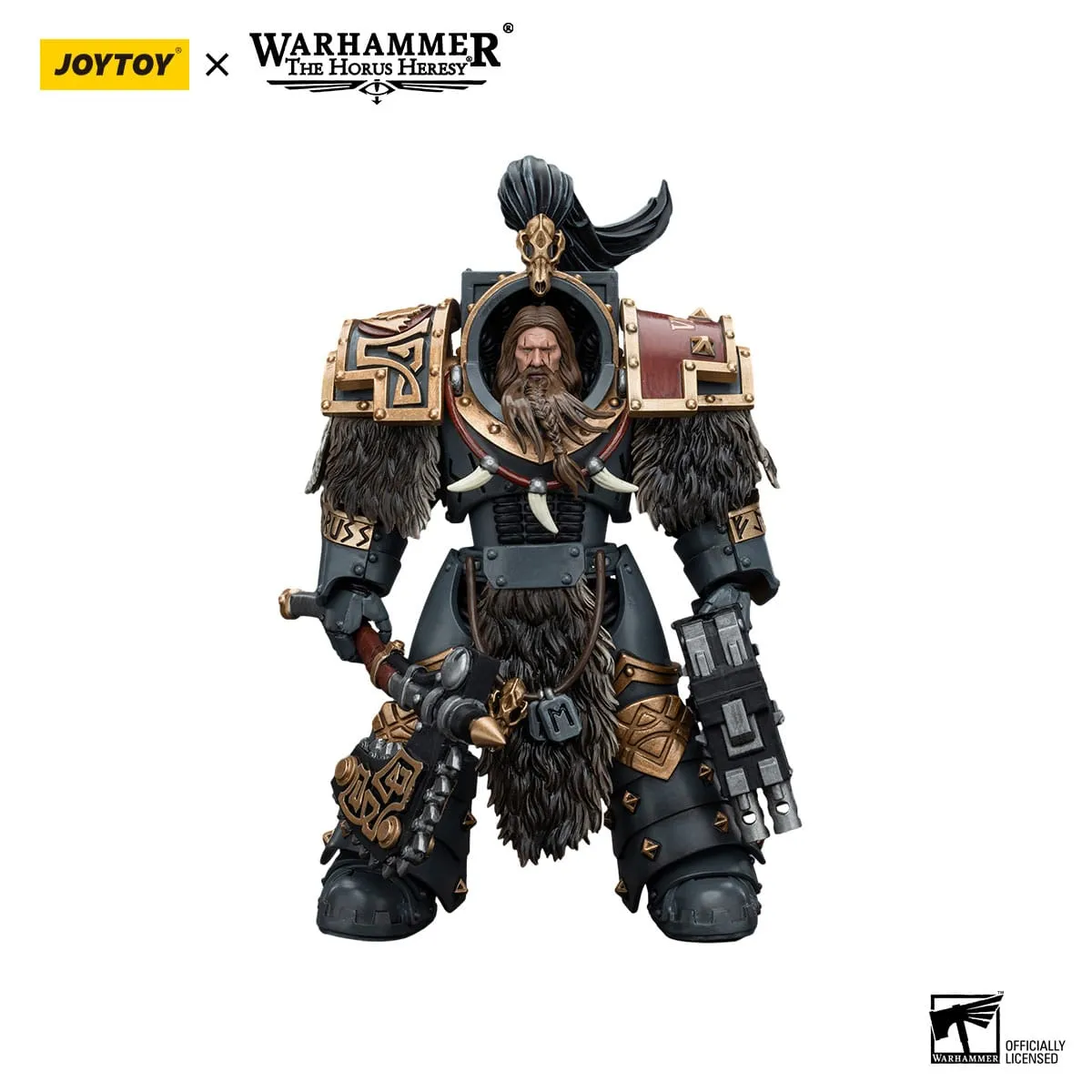 JOYTOY Warhammer The Horus Heresy Space Wolves Varagyr Wolf Guard Squad Varagyr Terminator 2 1/18 Action Figure Forest Creature