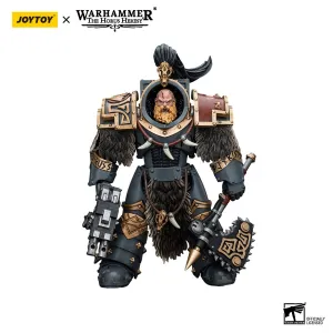 JOYTOY Warhammer The Horus Heresy Space Wolves Varagyr Wolf Guard Squad Varagyr Terminator 3 1/18 Action Figure Graffiti Figure