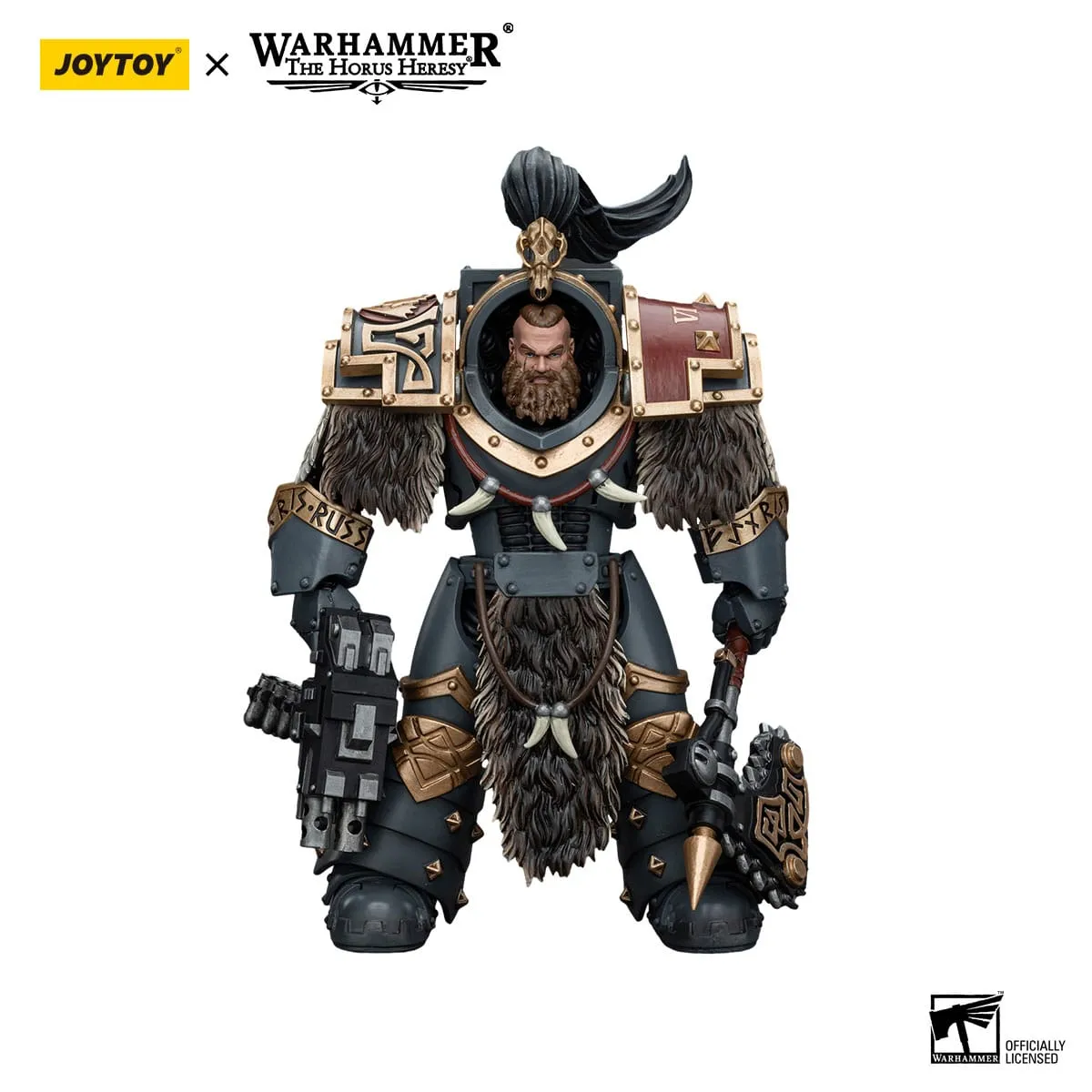 JOYTOY Warhammer The Horus Heresy Space Wolves Varagyr Wolf Guard Squad Varagyr Terminator 4 1/18 Action Figure College Decor