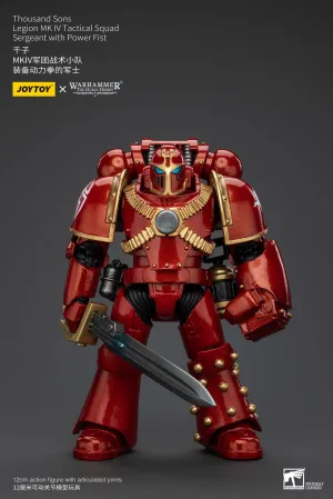 JOYTOY Warhammer The Horus Heresy Thousand Sons Legion MK IV Tactical Squad Sergeant with Power Fist 1/18 Action Figure Social media for all ages