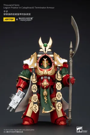Modernist Sculpture JOYTOY Warhammer The Horus Heresy Thousand sons Legion Praetor in Cataphractii Terminator Armour  1/18 Action Figure