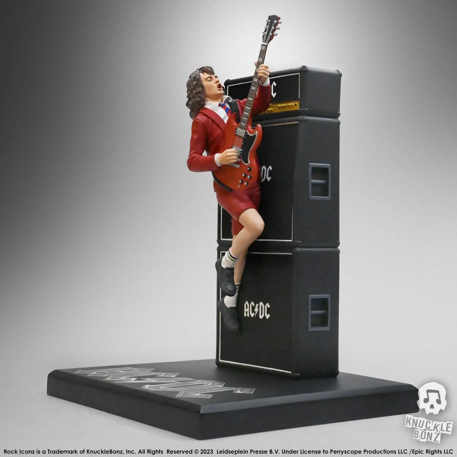 Knucklebonz AC/DC Rock Iconz Angus Young III Statue Art Piece
