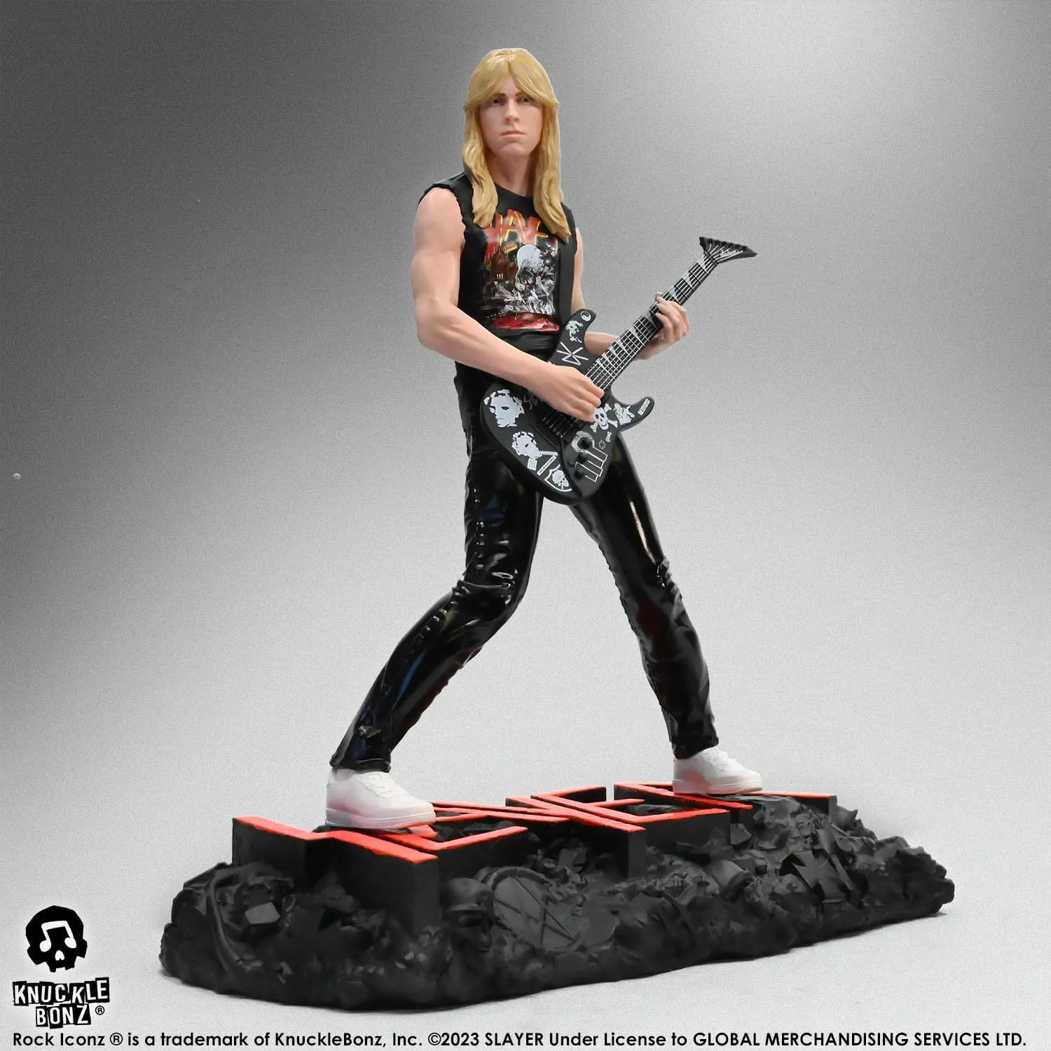 Storage Solution Hero Figure Knucklebonz Slayer Rock Iconz Jeff Hanneman II Statue