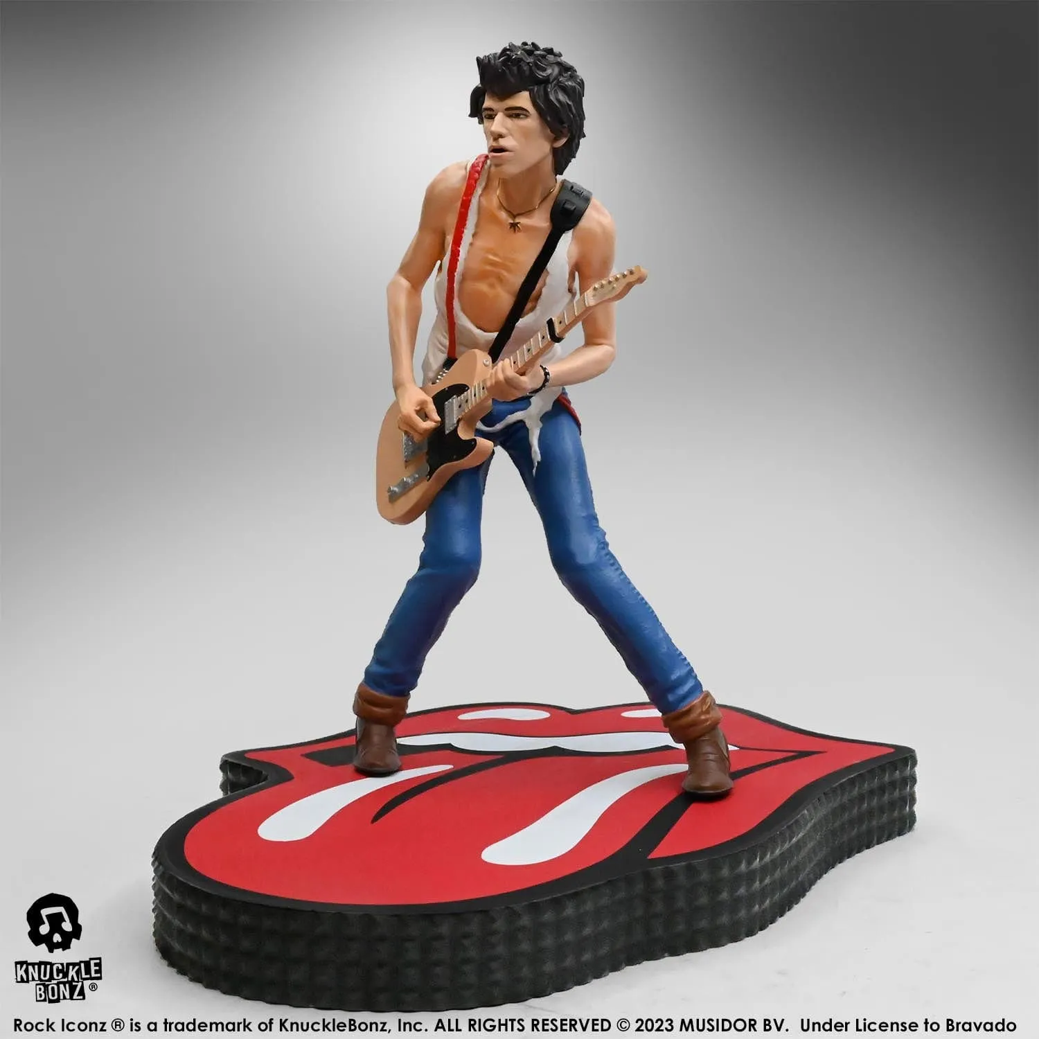 Small Space Knucklebonz The Rolling Stones Rock Iconz Keith Richards (Tattoo You Tour 1981) Statue