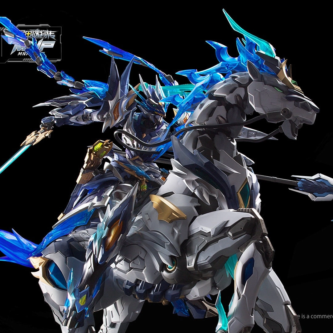 Legend of Star General MNP-XH05 Zhao Yun & White Dragon Horse Action Plastic Model Kit Comic Book Hero Gaming Goods