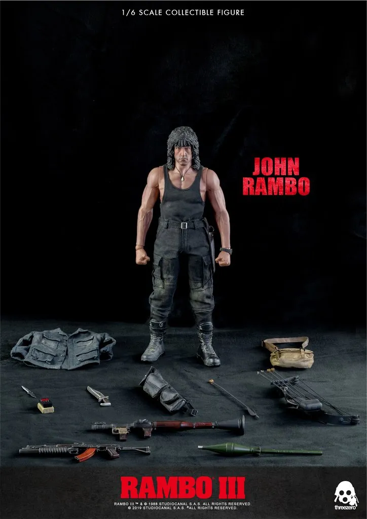 Threezero RAMBO III RAMBO 1/6 Scale Collector's item Limited Sculpture