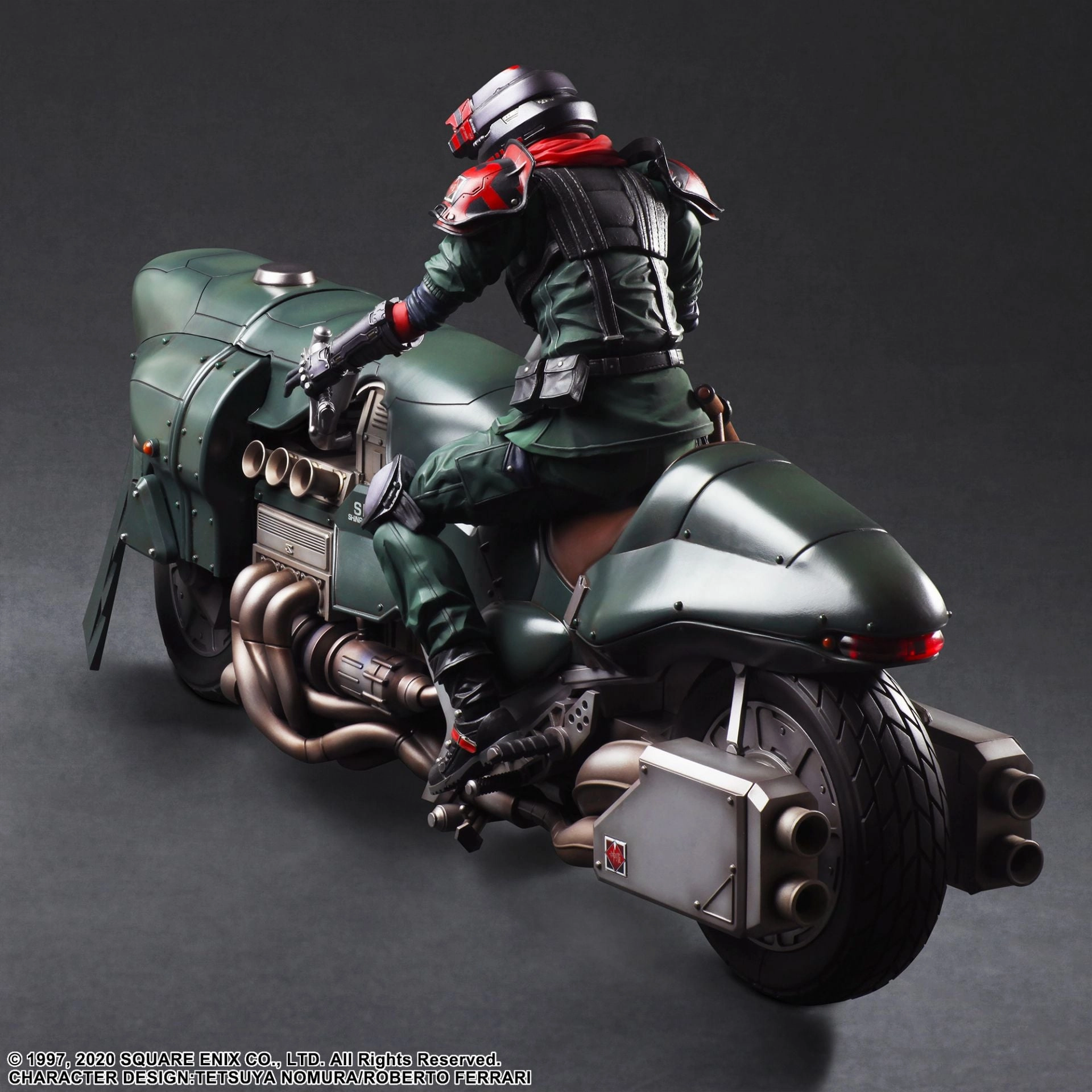 Action Item Play Arts Kai Final Fantasy VII Remake Shinra Elite Security Officer & Motorcycle Set