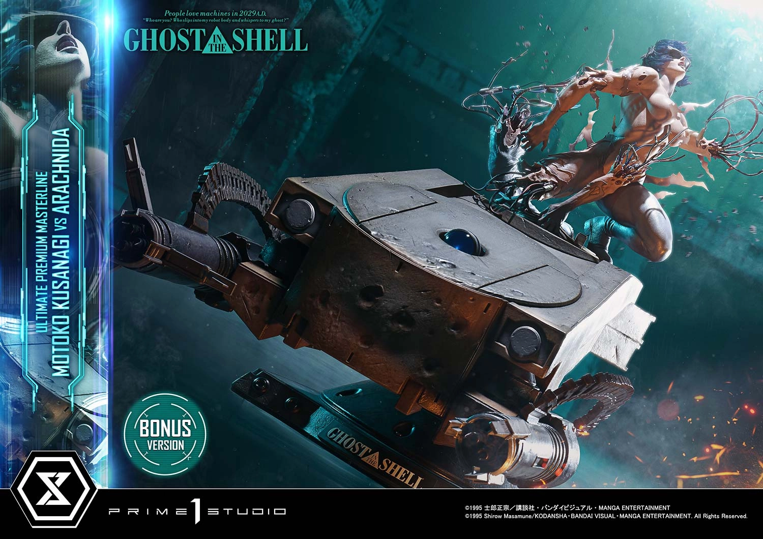 Hobby Figure Prime 1 Studio Ultimate Premium Masterline GHOST IN THE SHELL Motoko Kusanagi VS Arachnida Bonus Verson