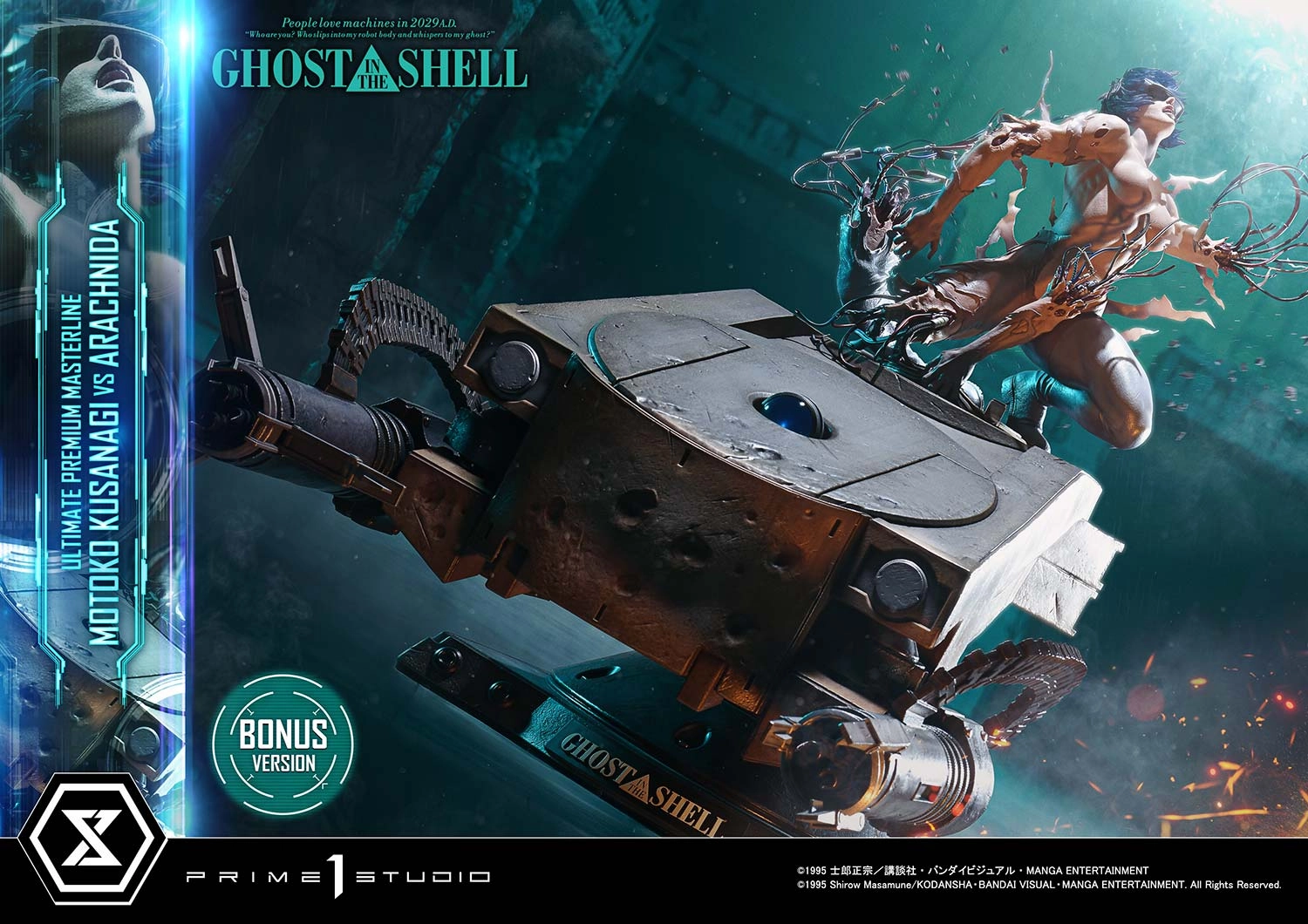 Miniature Merchandise Book Character Prime 1 Studio Ultimate Premium Masterline GHOST IN THE SHELL Motoko Kusanagi VS Arachnida Bonus Verson