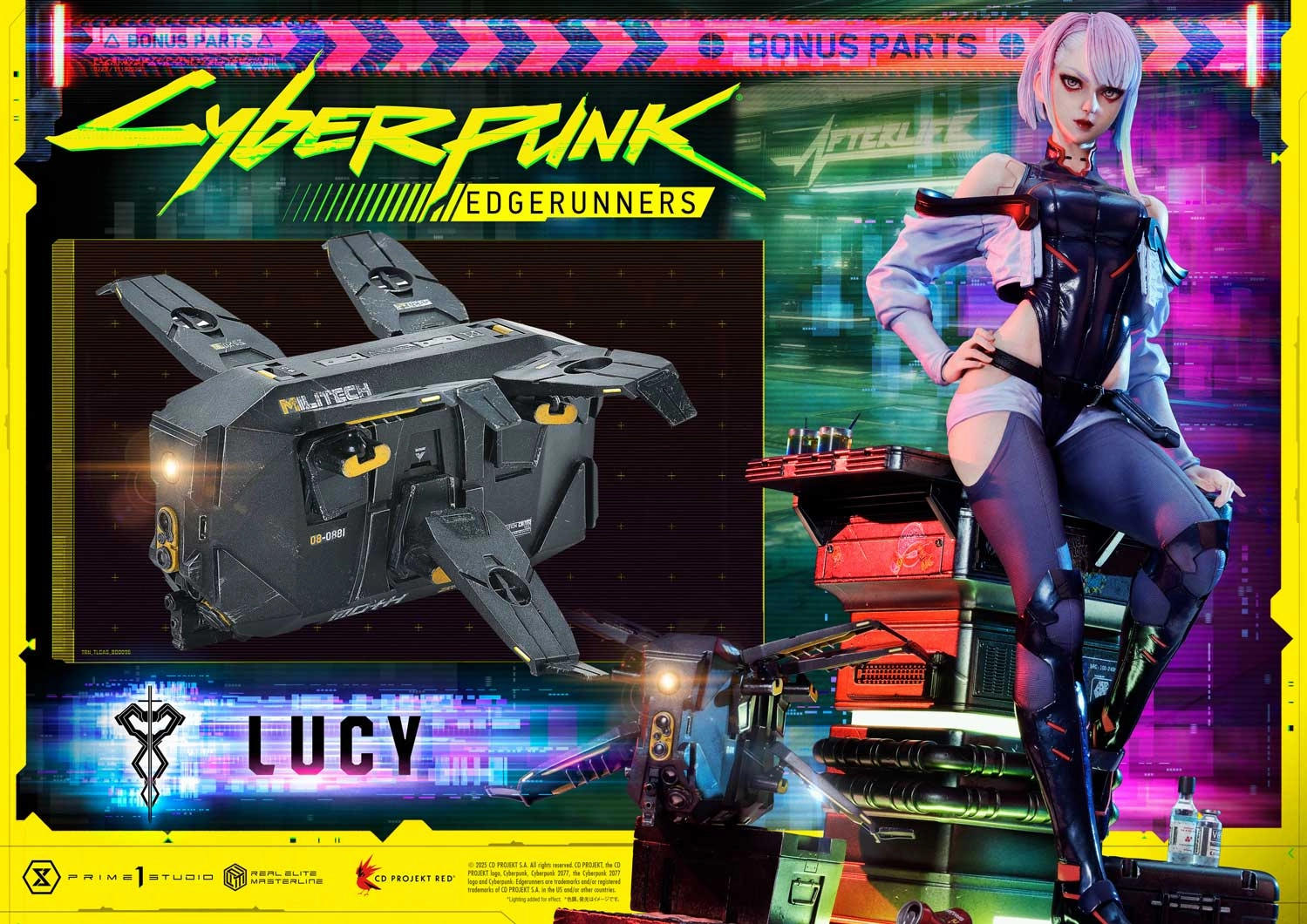 Prime 1 Studio Real Elite Masterline Cyberpunk: Edgerunners Lucy Deluxe Bonus Version Art Masterpiece