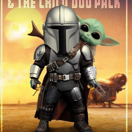 The Mandalorian Egg Attack Action EAA-111 The Mandalorian & The Child Duo Pack Dinosaur Model Gaming Item