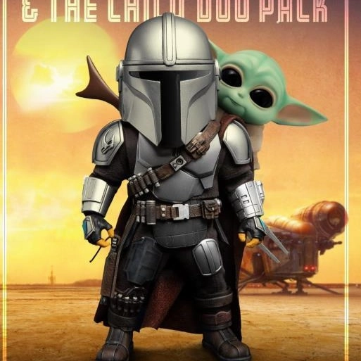The Mandalorian Egg Attack Action EAA-111 The Mandalorian & The Child Duo Pack Custom Paint