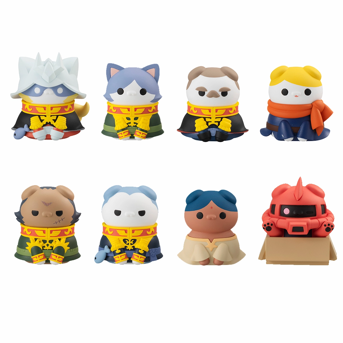 Emerging Brand Mega Cat Project Mobile Suit Gundam Principality of Zeon Army Nya (Set of 8) (Reissue)