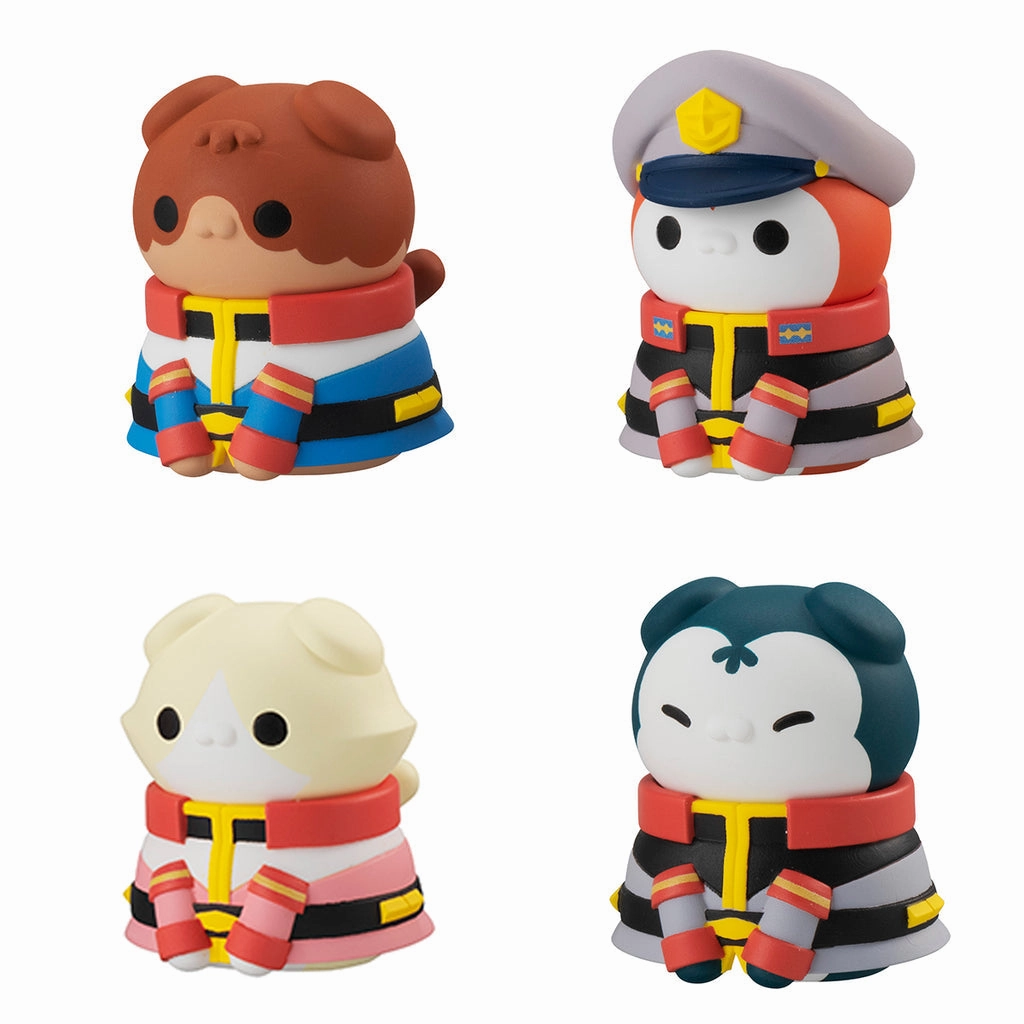 MEGA CAT PROJECT Nyandam Earth Federation Force da Nya! with gift (Set of 8) Chibi Figure Action Item