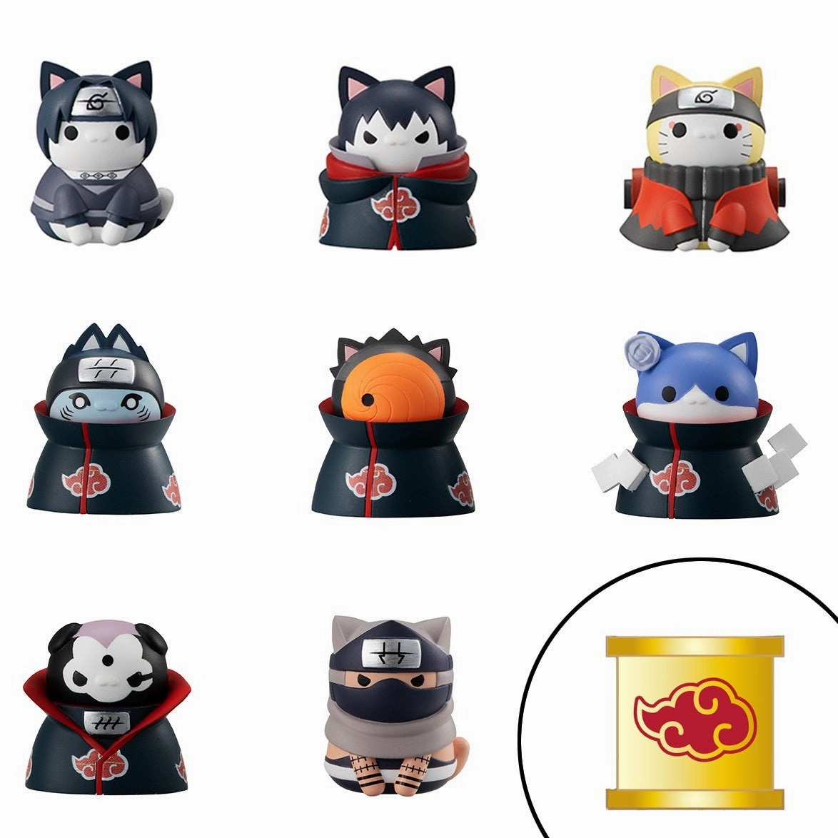 Art Article MEGA CAT PROJECT Nyaruto! NARUTO Shippuden Defense battle of village of Konoha! Set [with gift]