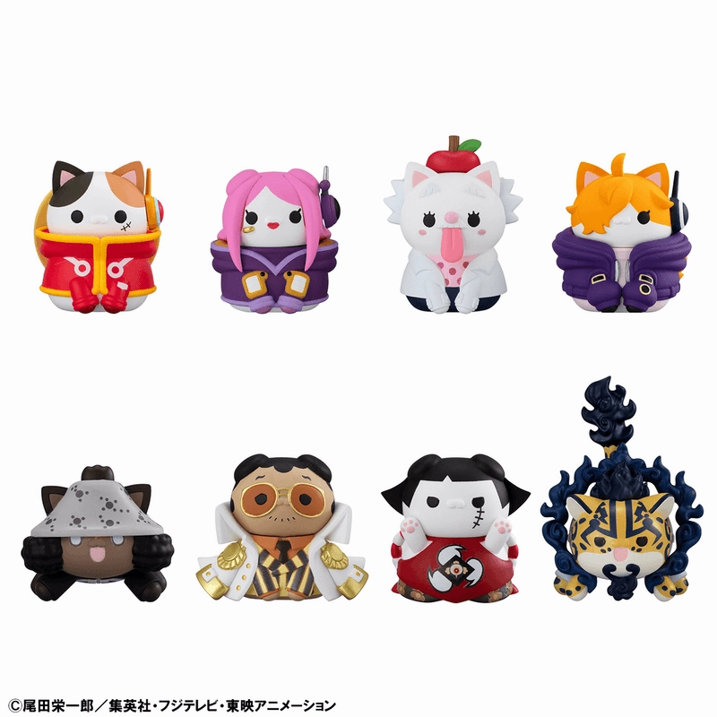 Storage Solution Tropical theme Mega Cat Project One Piece Nyan Piece Egghead Ver. (Set of 8)