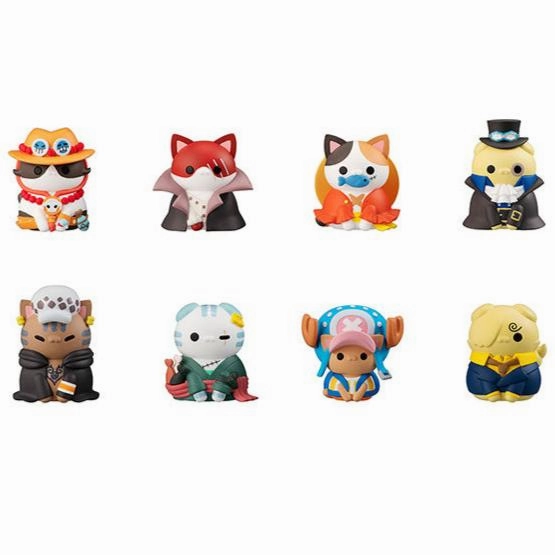 Movie Showcase Brand Collaboration Mega Cat Project One Piece Nyan Piece Nyan! Vol.1 I??m gonna be king of Paw-rates (Set of 8)