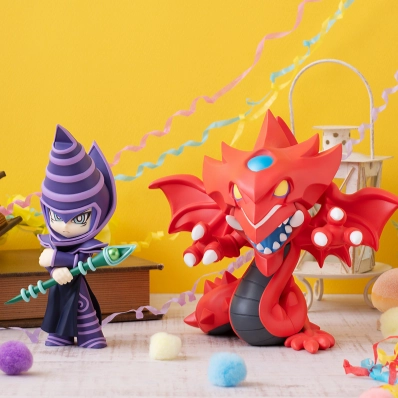 MEGATOON Yu-Gi-Oh Duel Monsters Dark Magician & Slifer the Sky Dragon (with gift) Safe For Children