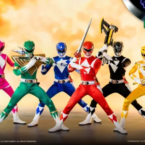 Global Appeal Retro Game MIGHTY MORPHIN POWER RANGERS 1/6 SCALE AF 6PK SET