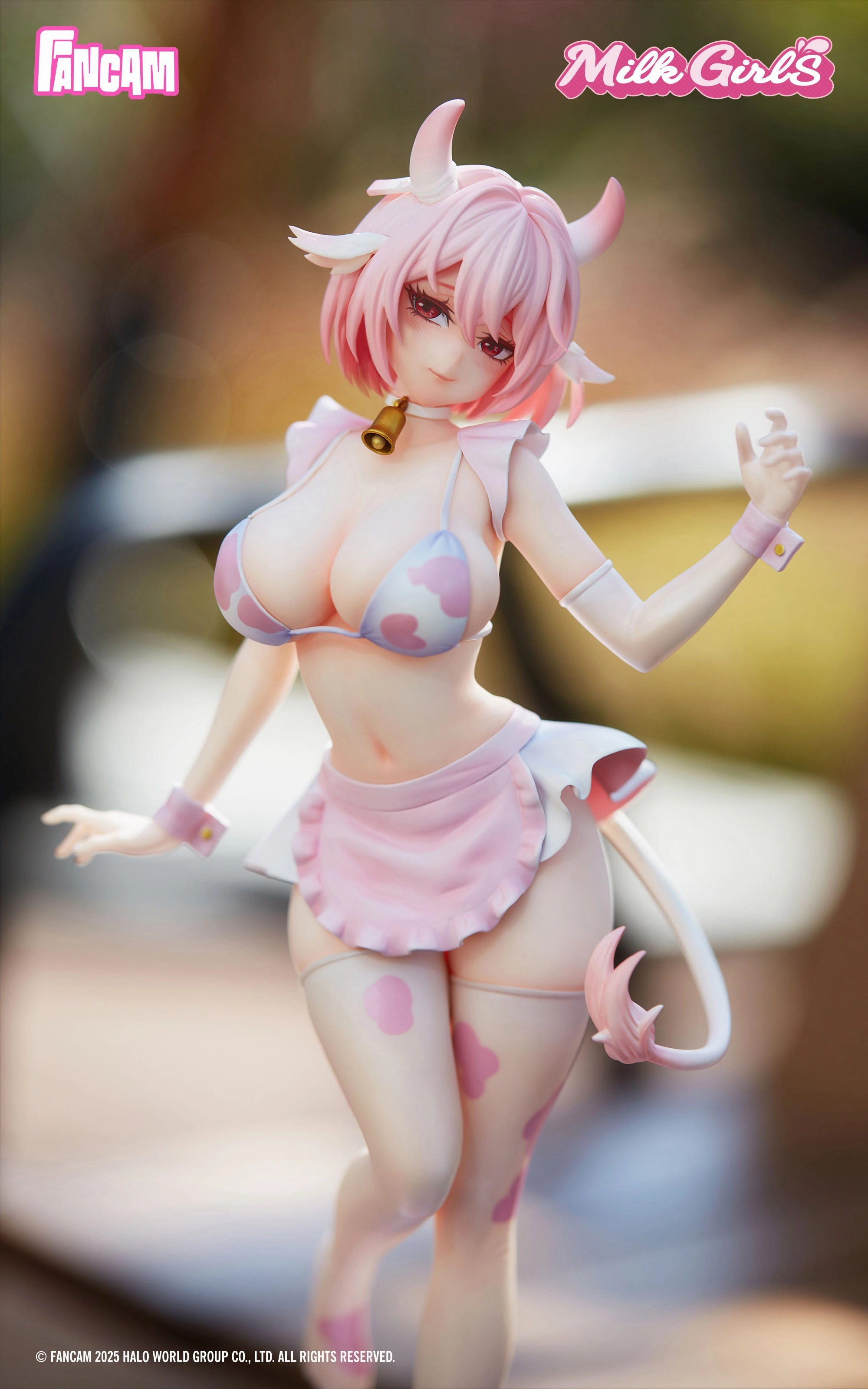 Role Playing Miniature Figure Milk Girls Sakura Pink Ver.