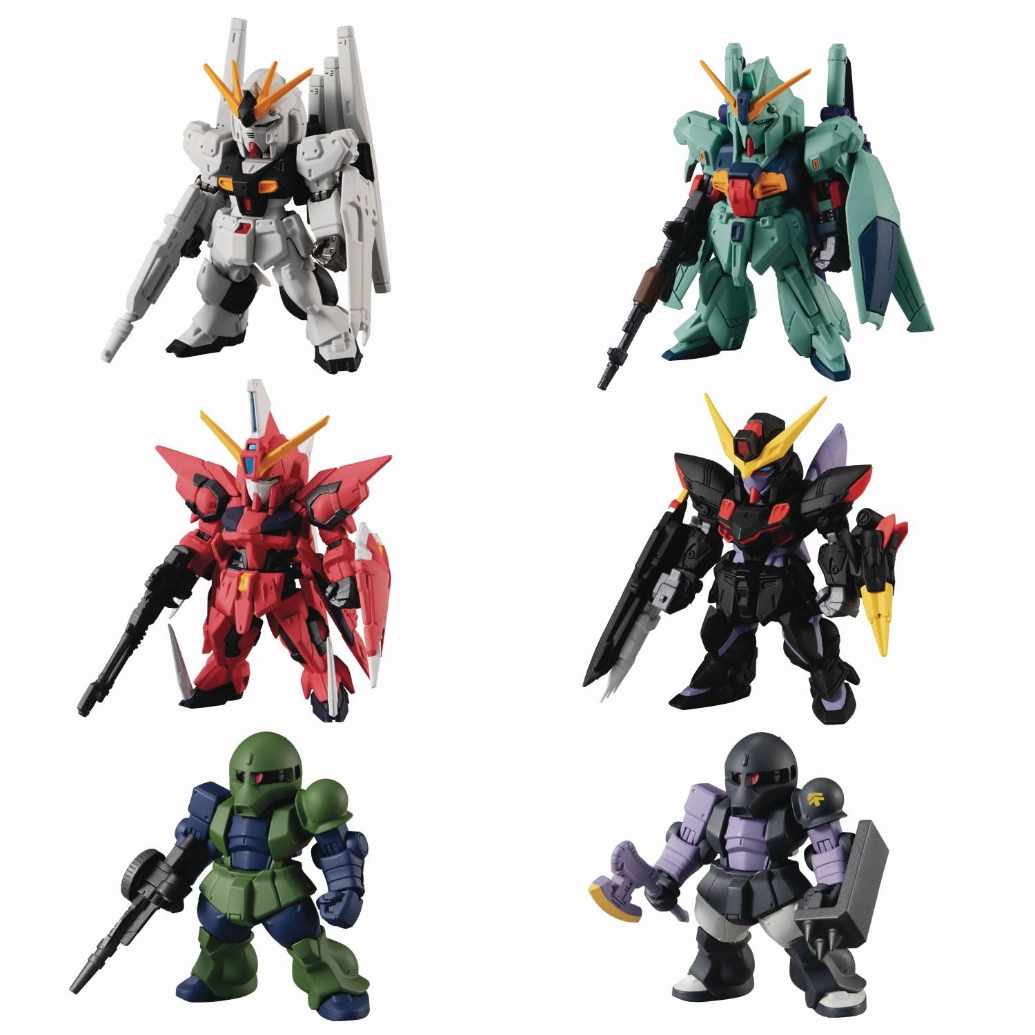 Interchangeable Part MSG FW GUNDAM CONVERGE 21 TRADING FIG 6PC SET