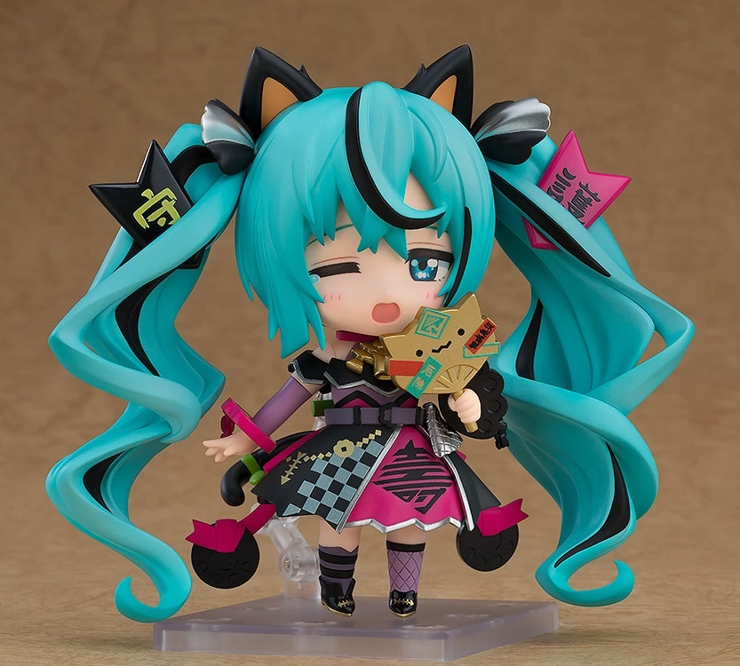 Nendoroid No.2759 Hatsune Miku: Black Maneki Miku Ver. Staircase Decor