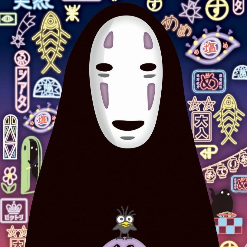 Limited Decor Vinyl Goods No Face and Mysterious Street Lights "Spirited Away" Artcrystal Puzzle (126-AC66)
