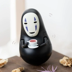 No-Face With Teacup Roly Poly Tilting Figure "Spirited Away" (YR-MC04) Character Unit Fantasy Vehicle