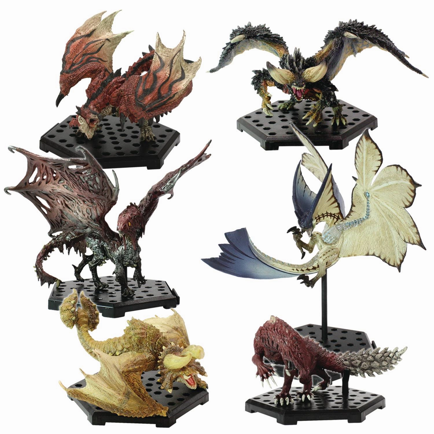 Character Model Action Hero Monster Hunter Capcom Figure Builder Standard Model Plus The Best Vol. 9, 10 & 11 Box of 6 Figures
