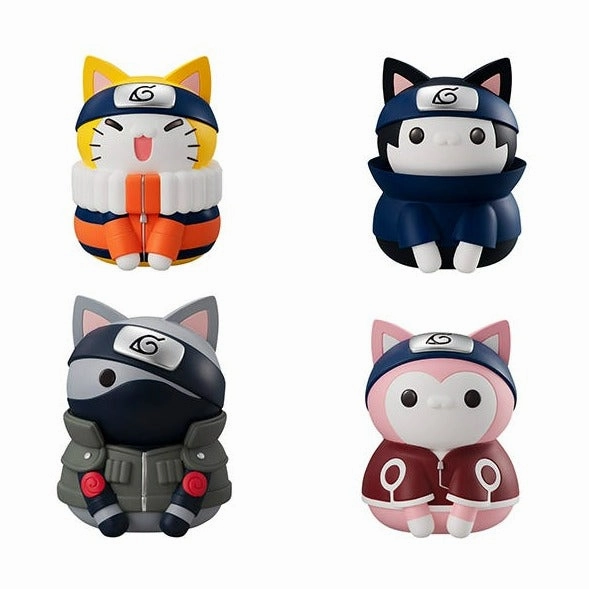 Nyaruto! Series REBOOT Team 7 Set (with gift) "Naruto" MEGA CAT PROJECT PVC Model Chibi Character