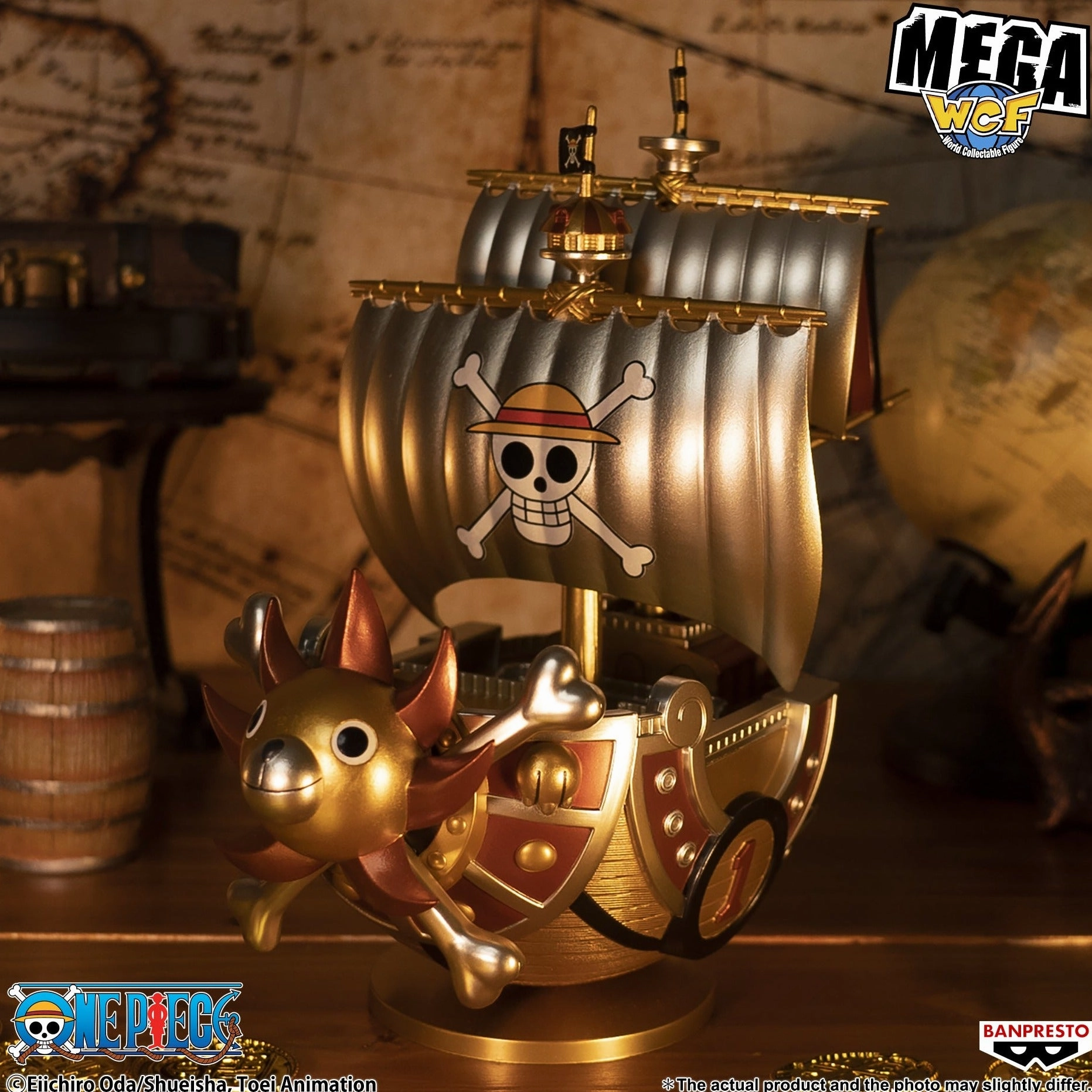 Gaming Object Vinyl Product One Piece Mega World Collectable Figure Special Thousand Sunny (Gold Ver.)