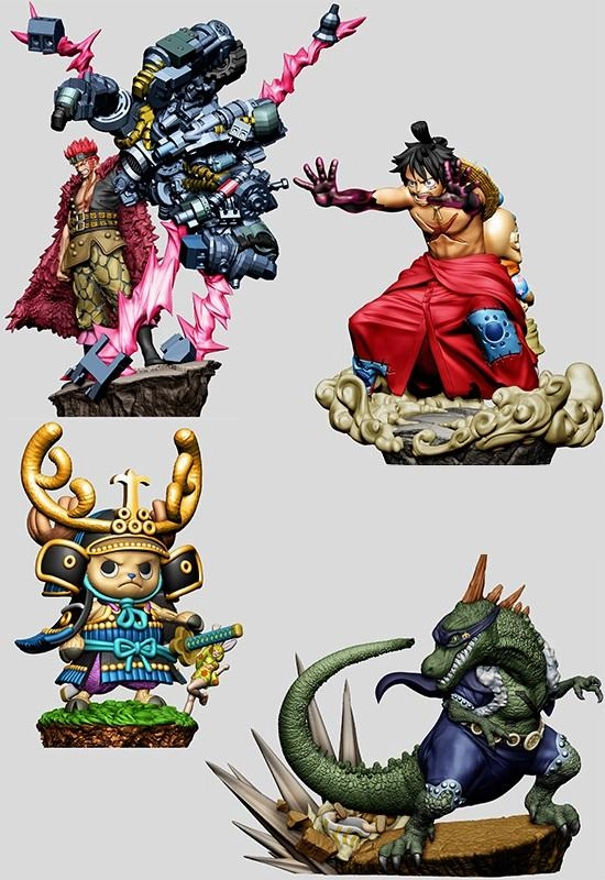 Future Antique ONE PIECE MEGAHOUSE LOG BOX RE BIRTH WANOKUNI Vol.?? (Set of 4 Characters)