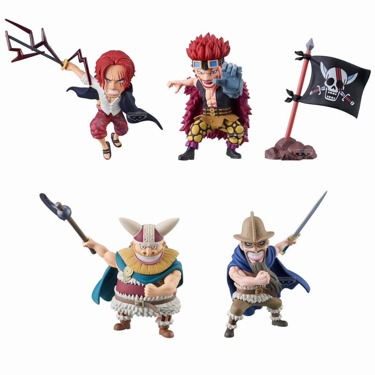 Unisex Design Creative Outlet One Piece WCF World Collectable Figure "Red Hair Pirates" (Each)