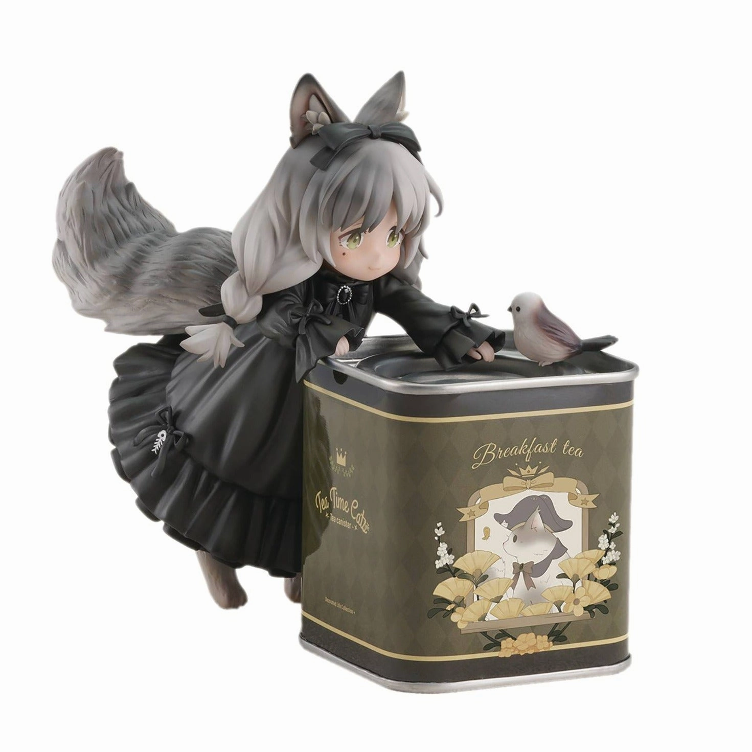Award winning PVC Display DLC Series Tea Time Cats Li Hua