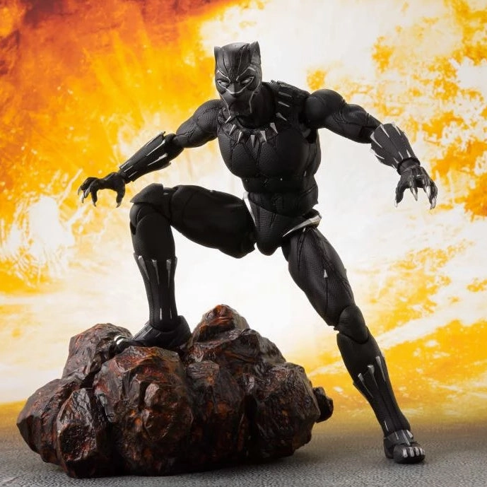 Designer Article Literary Figure Bandai Tamashii Nations S.H.Figuarts Avengers: Infinity War Black Panther and Tamashii Effect Rock