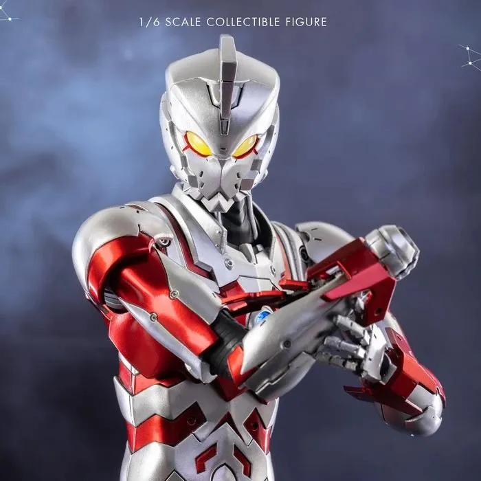 Threezero ULTRAMAN ACE SUIT Anime Version 1/6 Scale Action Figure Battery operated Mammal Figure