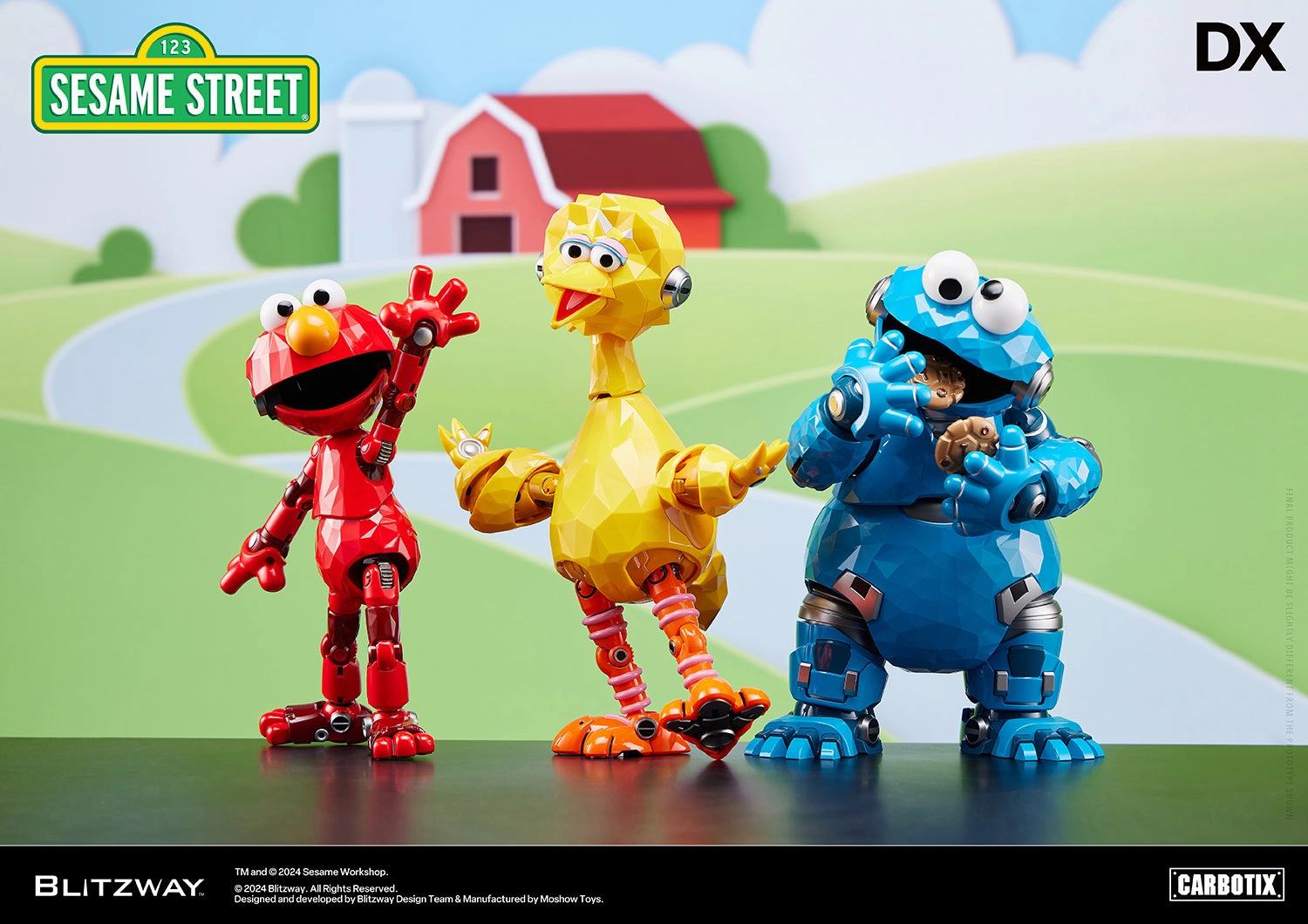Gaming Item Fantasy Toy Sesame Street Carbotix DX Ver. Action Figures (Set of 3)