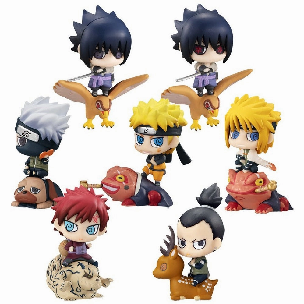 Petit Chara Land NARUTO MEGAHOUSE New Color! KUCHIYOSE (Set of 8 Characters) Nostalgic Toy