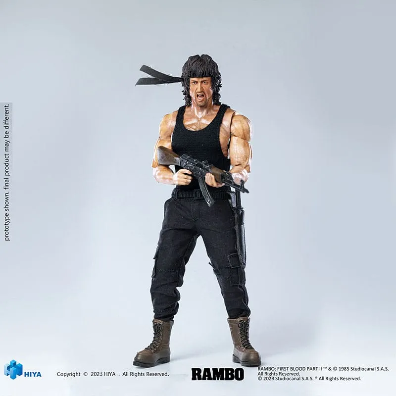 Sentimental Value Hiya Toys Rambo First Blood II John Rambo Exquisite Super Series 1/12 Action Figure