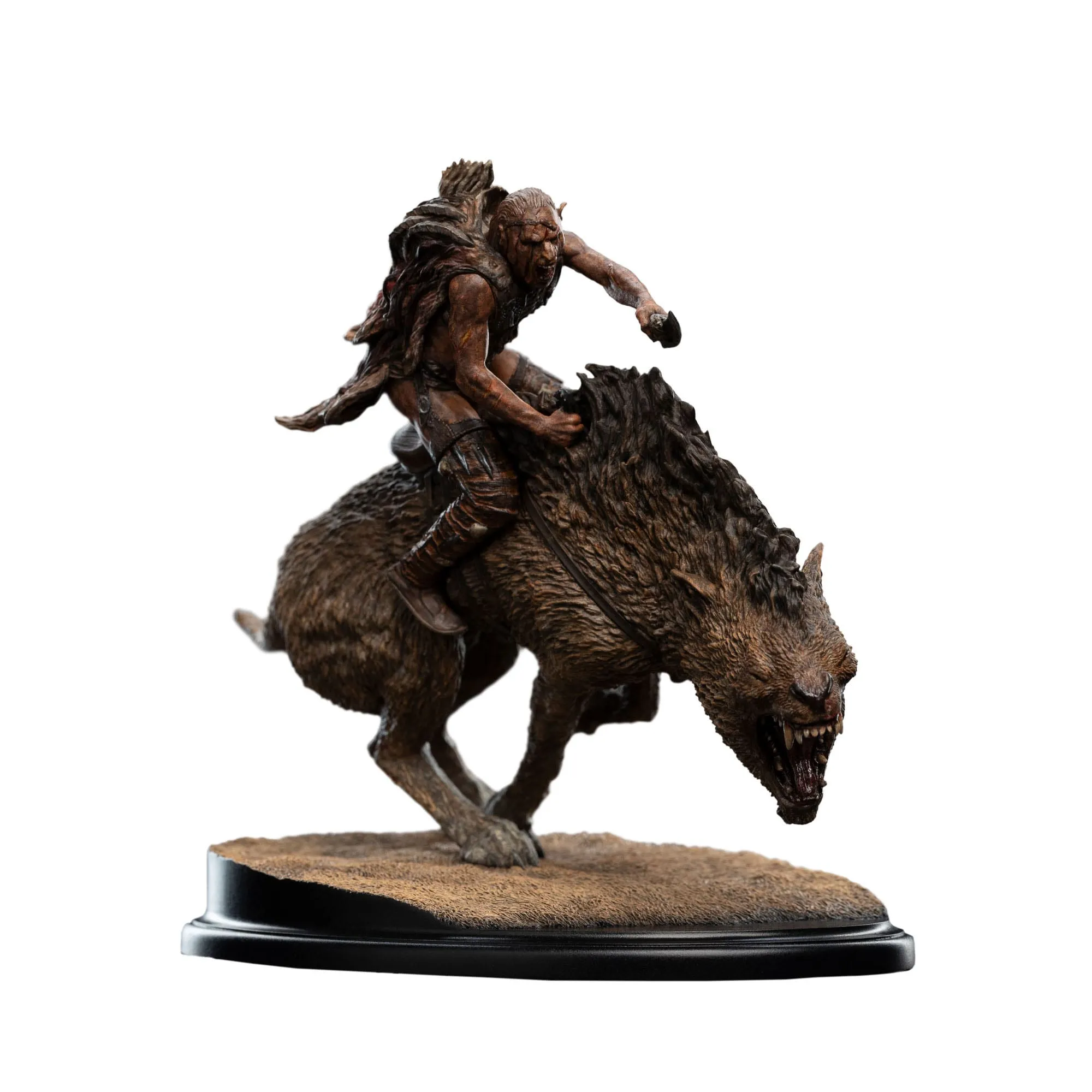 Impressionist Art Weta The Lord of the Rings Shark? on Warg Mini Statue