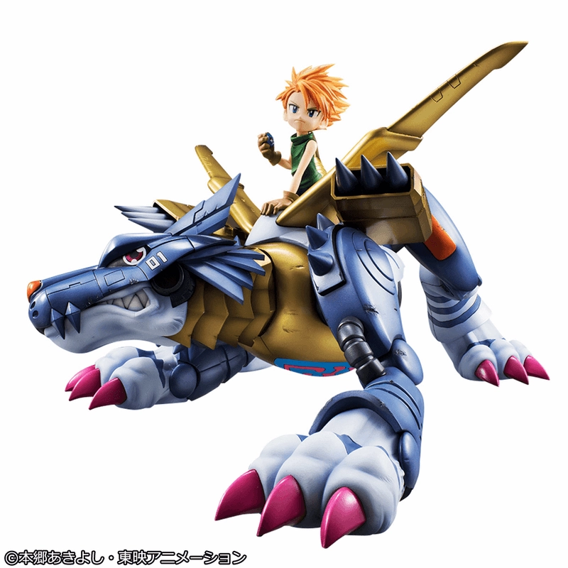 Cute Animal Metal Craft Precious G.E.M. Digimon Adventure Metal Garurumon & Ishida Yamato (Reissue)
