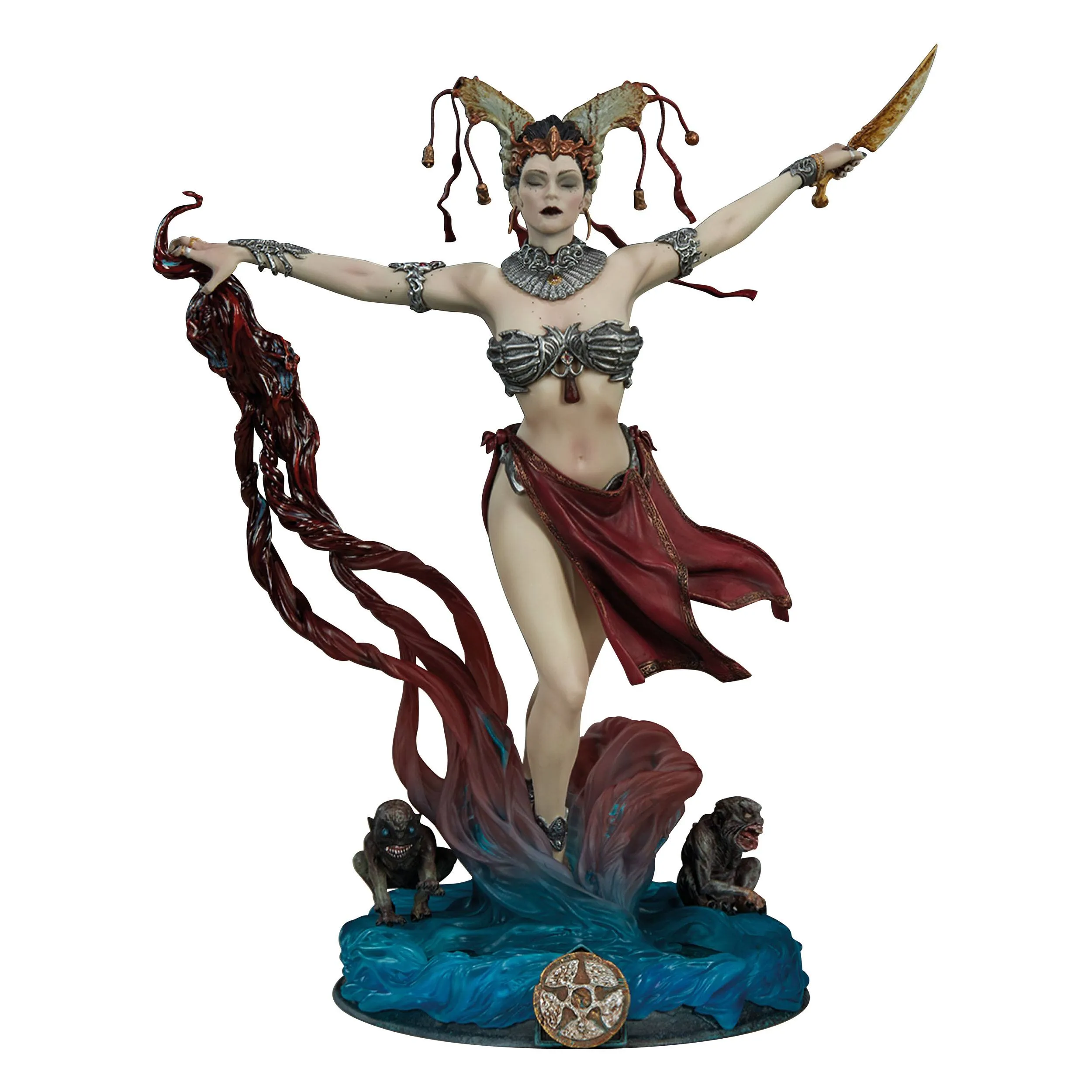 PUREARTS Gethsemoni: Queens Conjuring - Court of the Dead - PVC Collectible Statue Eco Friendly Age Appropriate
