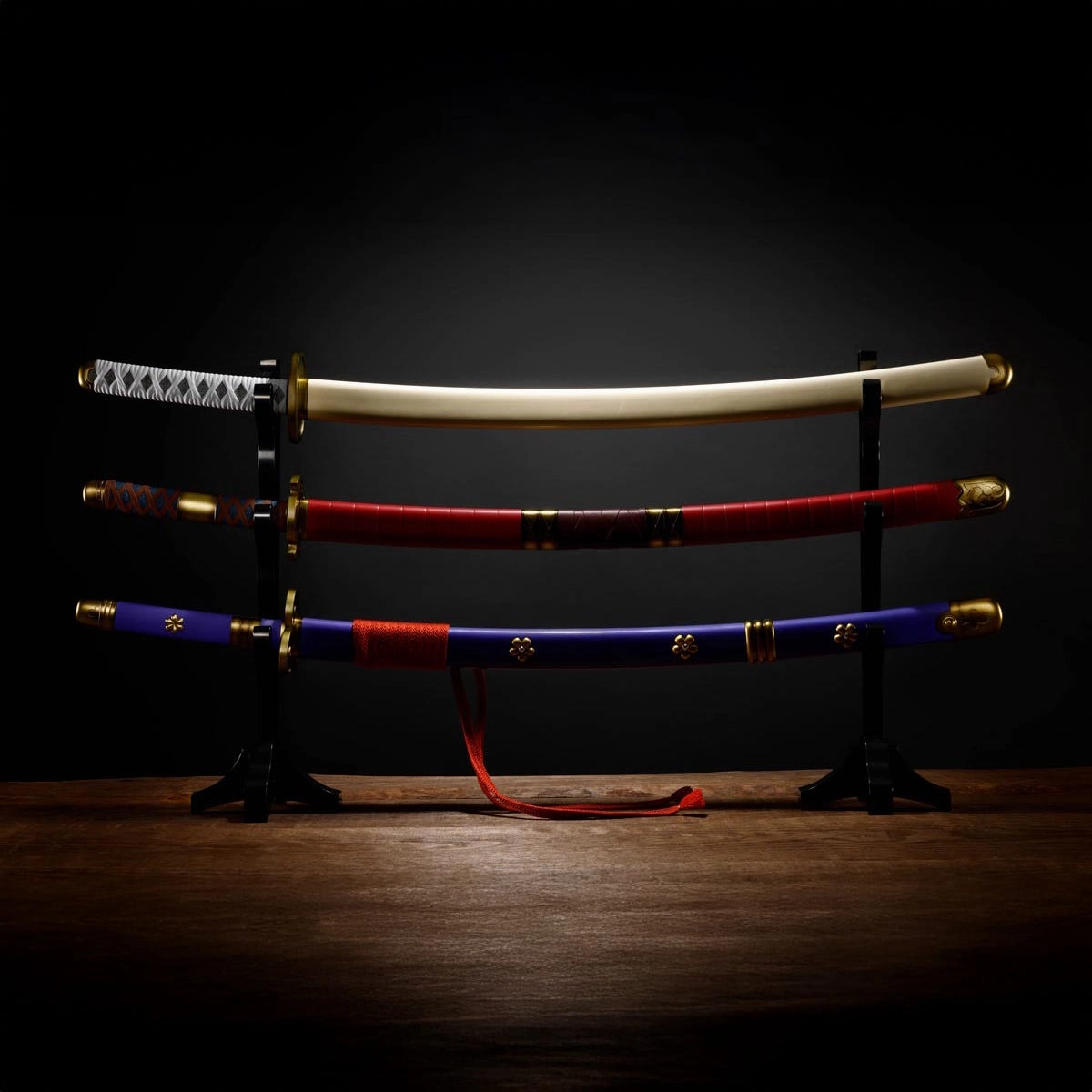 Roronoa Zoro Three Sword Style set (Wado Ichimonji, Sandai Kitetsu, Enma) "One Piece" Proplica Retail Package