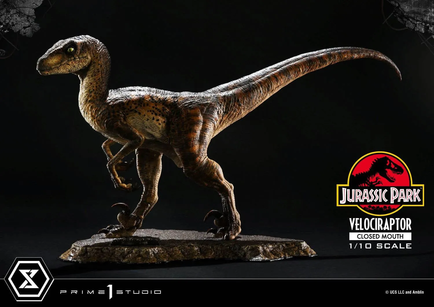 Prime 1 Studio Jurassic Park Velociraptor Closed Mouth Prime Collectibles 1/10 Statue Element Collection Visual Stimulation